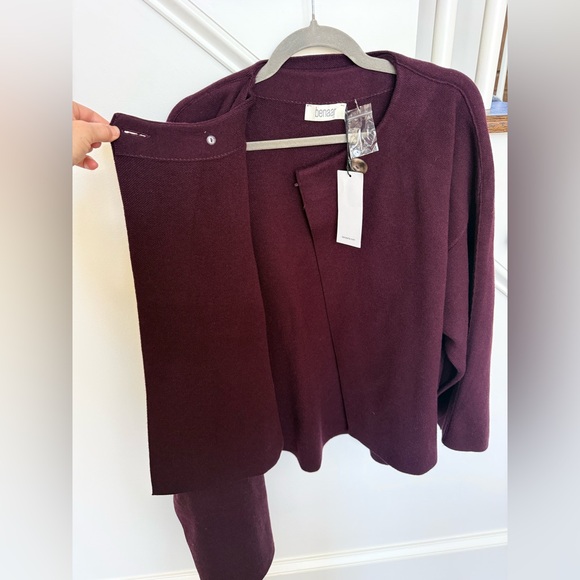 NWT Benaar Adira Asymmetrical Cape Jacket – Eggplant | One Size - Picture 6 of 10